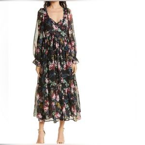 BYTIMO floral‎ wrap dress, PERFECT for fall, weddings & more!